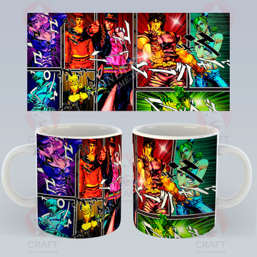 Кружка "Невероятные приключения ДжоДжо - поколения (эпично)"