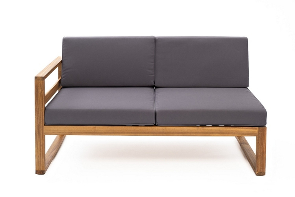 Софа BOOKA 2-х местная с правым подлокотником из акации