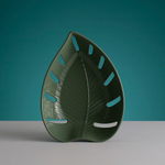 Блюдо для фруктов in the forest leaf, 19х6х26 см, зеленое