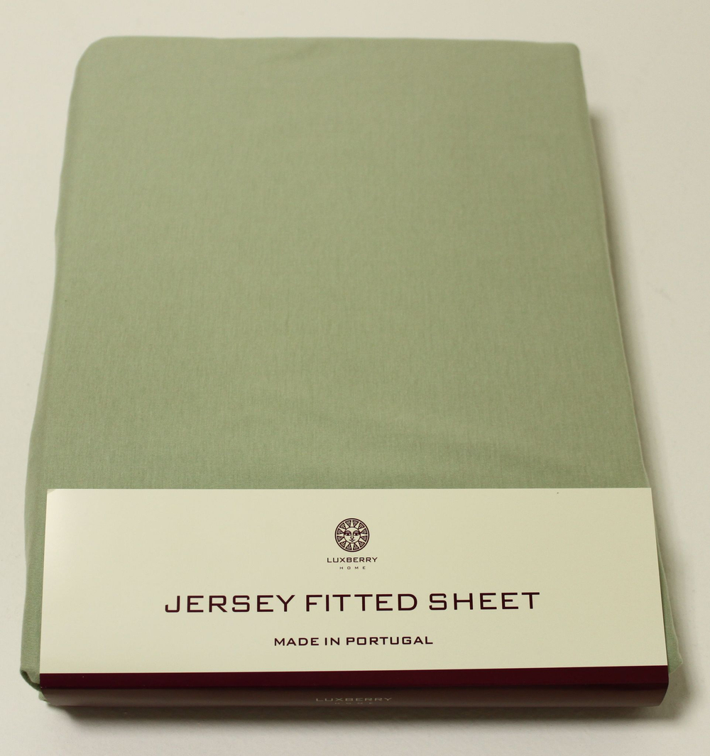 Элитная простыня (Т) Трикотаж Джерси зеленая от Luxberry Португалия