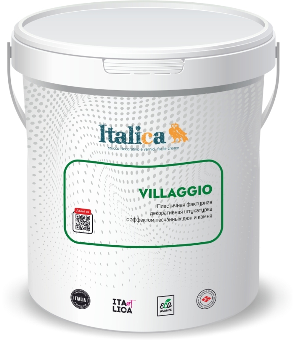 VILLAGIO - фактурная штукатурка для создания рельефных покрытий