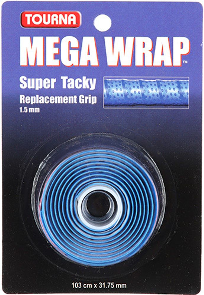 Намотки теннисные базовая Tourna Mega Wrap blue 1P