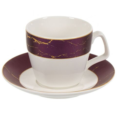 Набор чайный фарфор, 12 пр, 6 перс, 200 мл, Алия, GB-2102А, подар уп