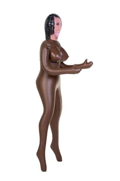 Чернокожая секс-кукла MICHELLE с 3 отверстиями (Цвет: коричневый)