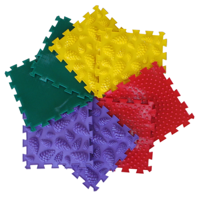 Модульный ортопедический массажный коврик ОРТО ПАЗЛ «МИКС Лес» с 1 года