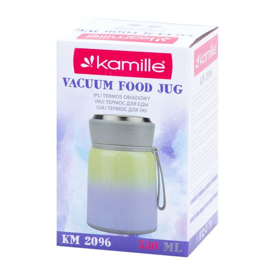 Термос пищевой 530 мл. из нержавеющей стали Kamille KM-2096