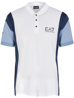Мужское теннисное поло EA7 Man Jersey Polo - white