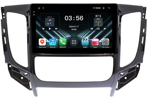 Магнитола для Mitsubishi L200 5 2015-2019 (климат), Pajero Sport 3 2016-2023 (МКПП), FIAT Fullback - FarCar S280 монитор 9.5" IPS на Android 13, CarPlay