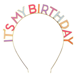 Ободок "It's my birthday" (розовый)