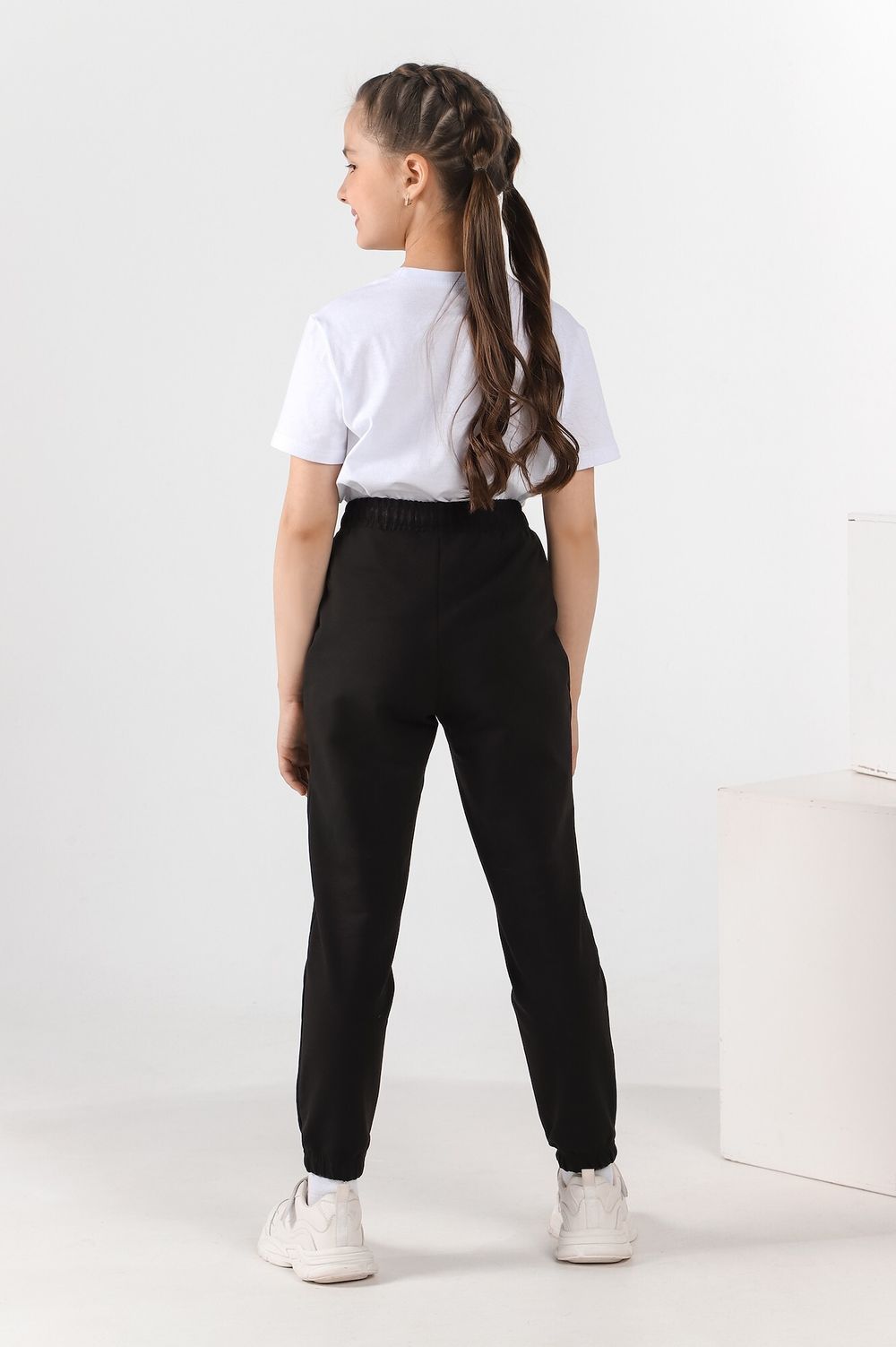 Брюки для девочки Скул-1 Виотекс ЧЁРНЫЙ