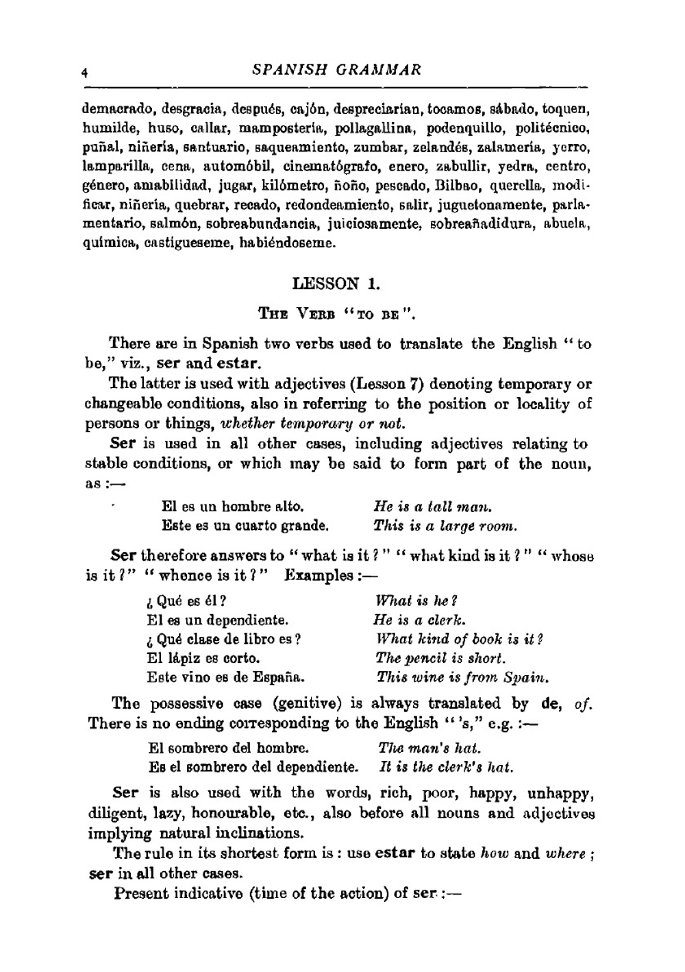 A Spanish Grammar | J Warren