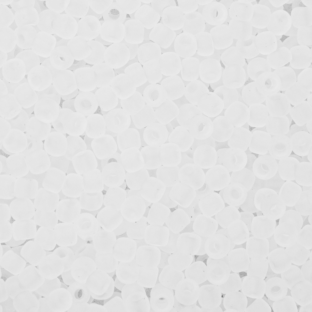 Японский бисер TOHO Round 11/0 (№1F), прозрачный матовый