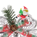 Украшение новогоднее «Лесные колокола» 19*14 см, Серебро