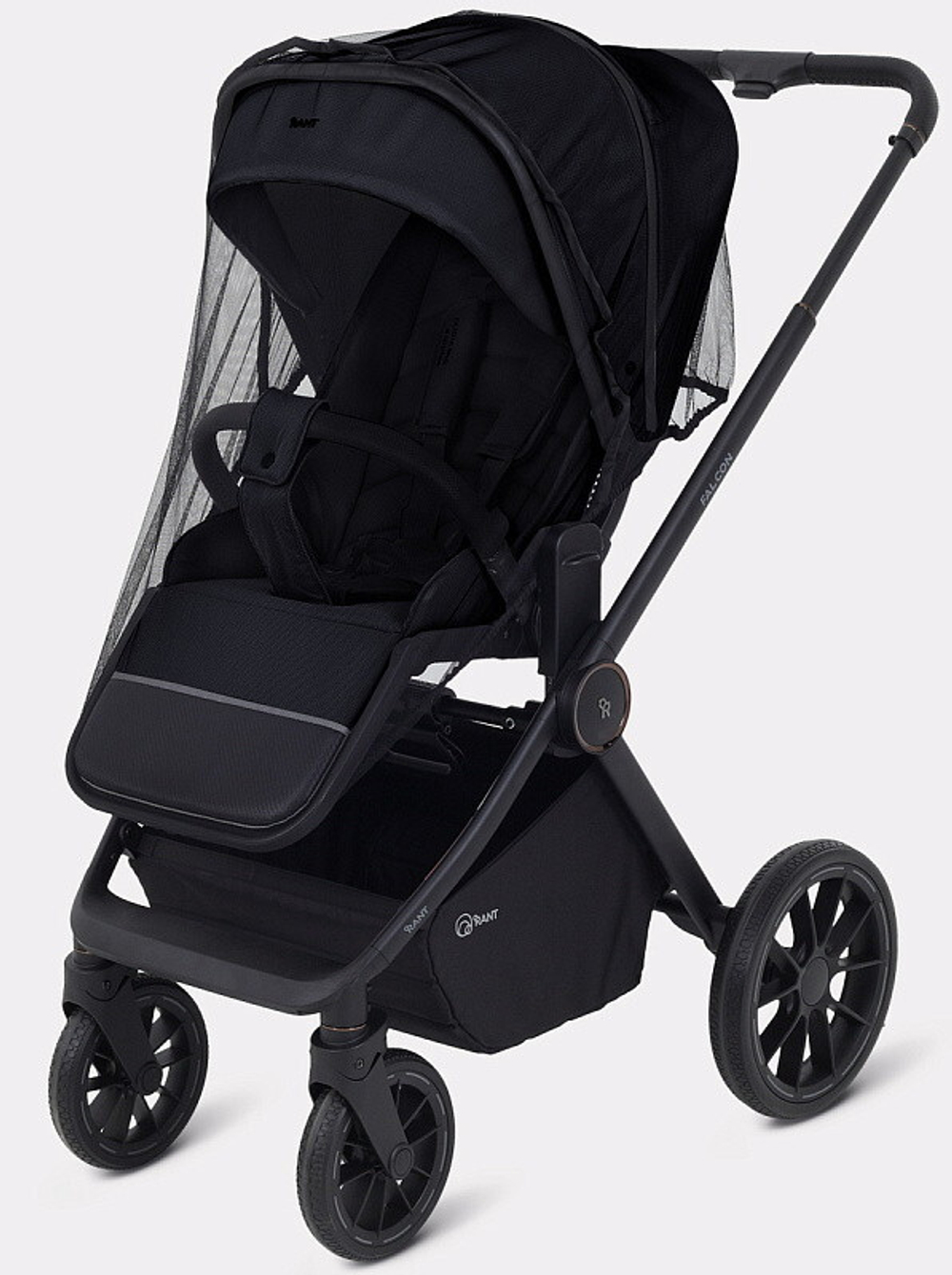 Детская коляска Rant Falcon Neo 3 в 1 с автокреслом Evomax Grey Graphite