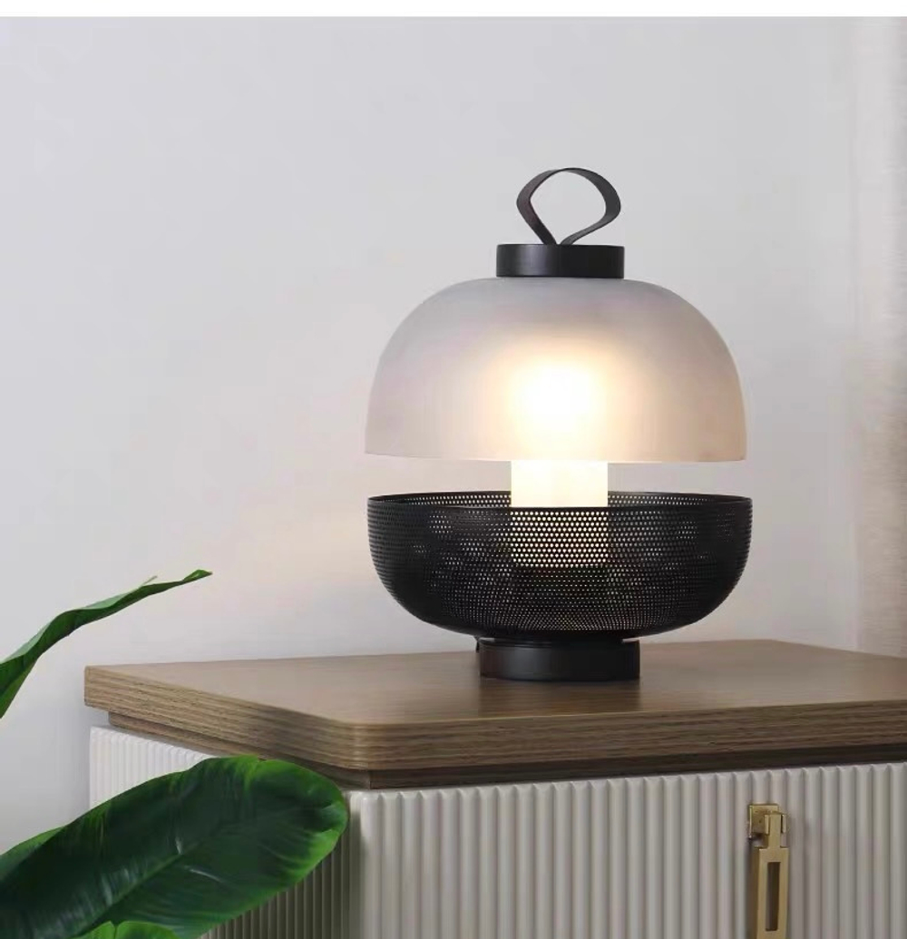 Table design lamp Black Mesh