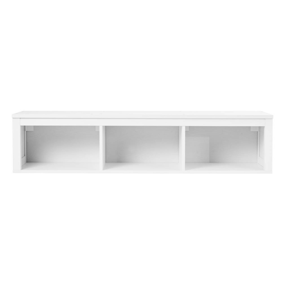 Полка навесная с 3 секциями Хемнэс Hemnes/ Кымор, 148х34х37 см, белый