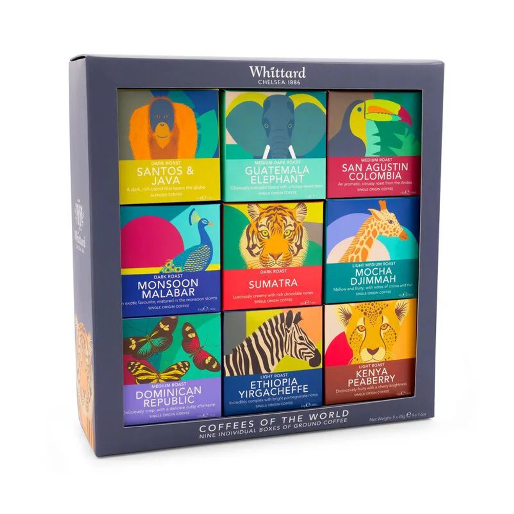 Whittard of Chelsea 1886 Набор молотого кофе Coffees of the World Gift Set