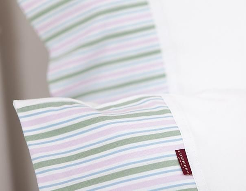 Элитное постельное белье Трикотаж Джерси голубое от Luxberry фрагмент