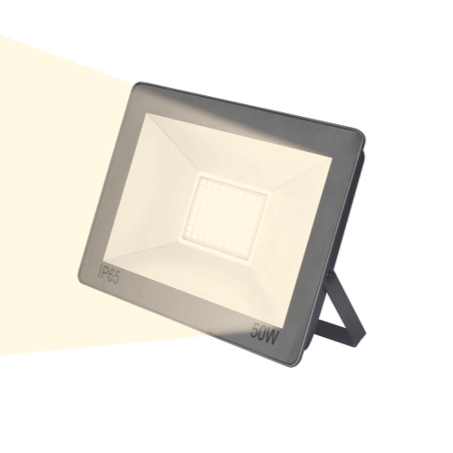 ULF-F15-50W/WW IP65 185-240В SILVER Прожектор светодиодный. Теплый белый свет (3000K). Корпус серебристый. TM Uniel.