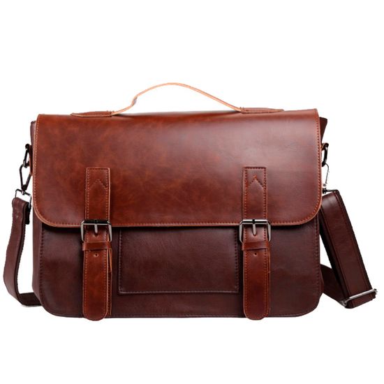 Сумка деловая мужская Кимхэ. Темно-коричневая