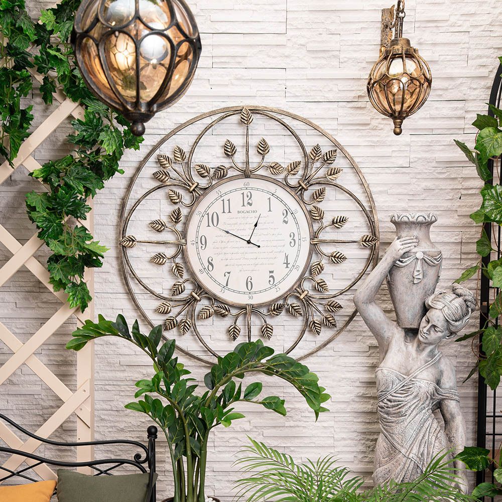 Часы настенные London Time большие Амбер