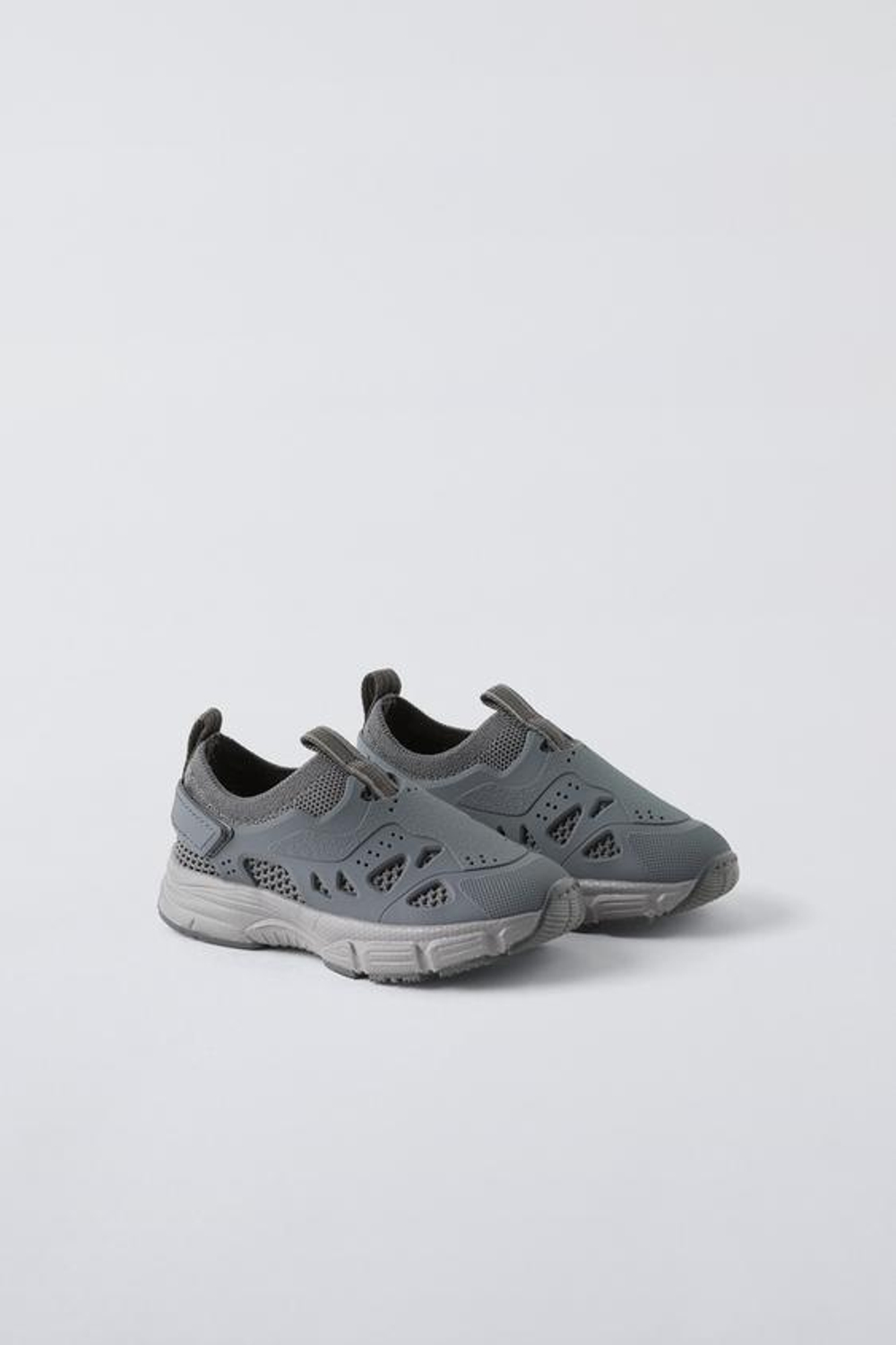 ZARA ПРОРЕЗИНЕННЫЕ КРОССОВКИ, СИНИЙ