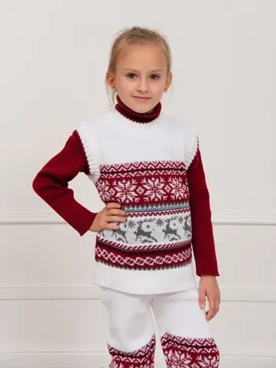 Жилет вязаный