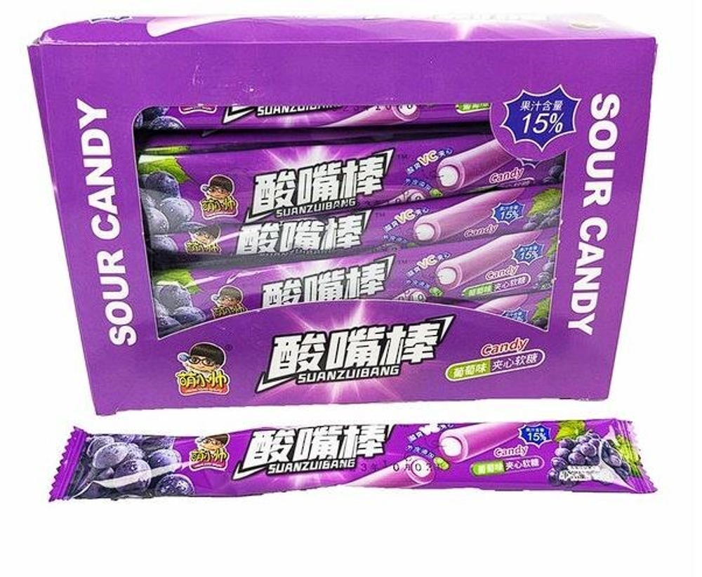 Жевательные конфеты SUANZUIBANG со вкусом виноград 15гр