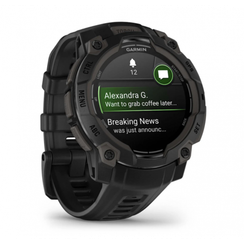 Garmin Instinct 3 AMOLED 45 мм Black — смарт-часы с ярким дисплеем и GPS