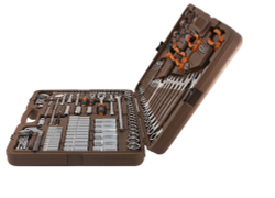 OMT141S Набор инструмента универсальный 1/4", 3/8" и 1/2"DR, 141 предмет