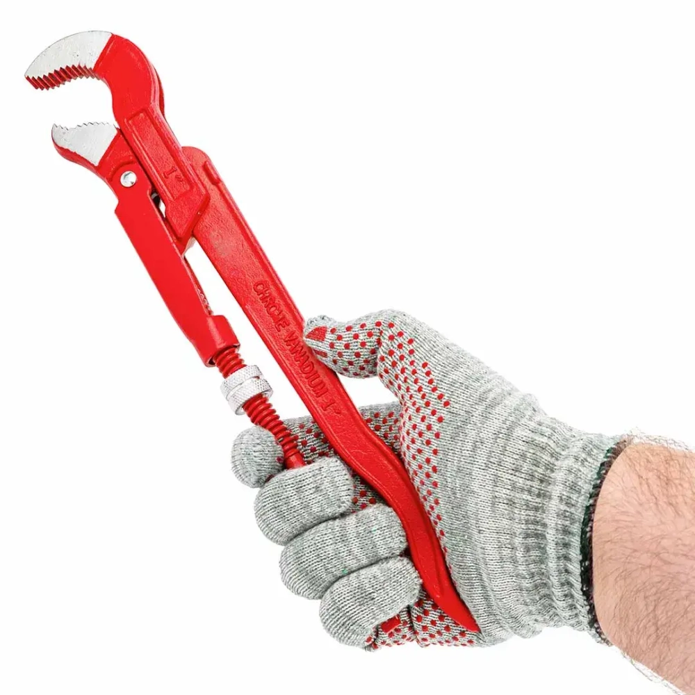 Ключ газовый 1''45° (захват S-образный:50мм) FORCEKRAFT FK-684C14
