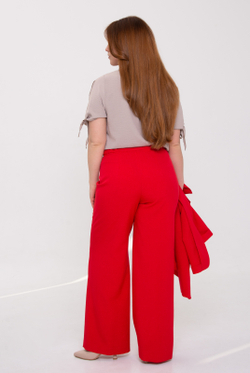 Брюки женские 3393ВЕБ, красный #38К023393ВЕБ