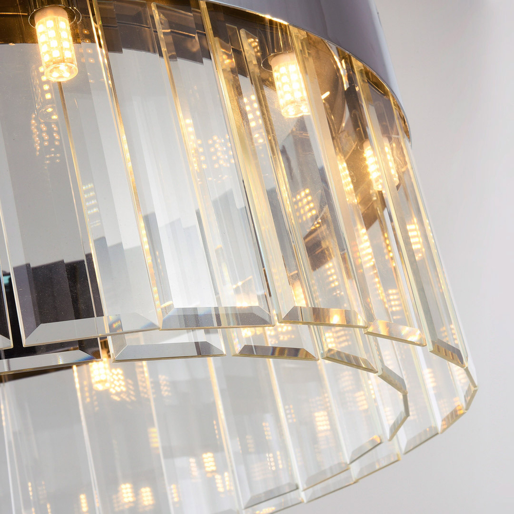 Люстра Cloyd RIDDEL C15 / Ø80 см - хром (арт.10561)