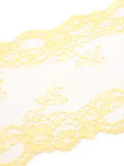 03-229 Кружево эластичные реснички 17 см, желтый