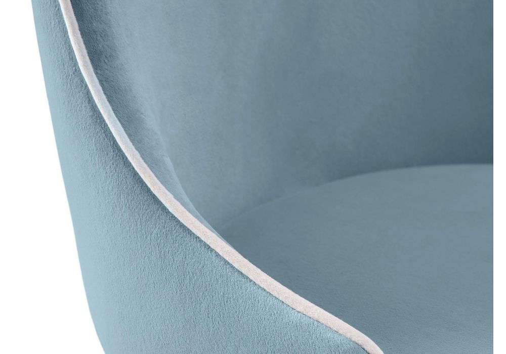 Стул на металлокаркасе Kora 1 light blue / white