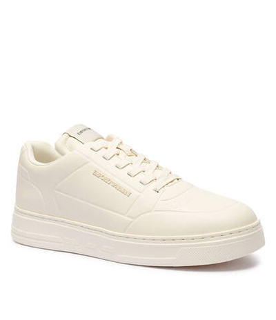 Кожаные кроссовки Emporio Armani - экрю(X4X677 XF805)