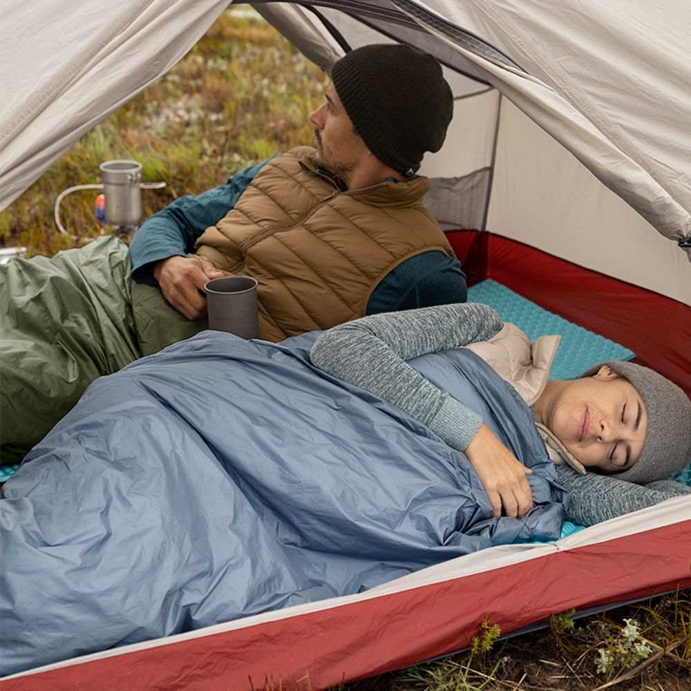 Спальный мешок Naturehike NH21MSD09 мини LW180, размер M, зеленый, молния слева, 6927595777930L