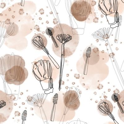 Кисточки для макияжа, пудры и теней