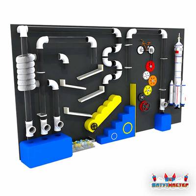 Интерактивная стена «Галактический старт», 3,6×1,9×0,6 м