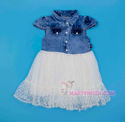 сарафан джинс-юбка кнопки 4111