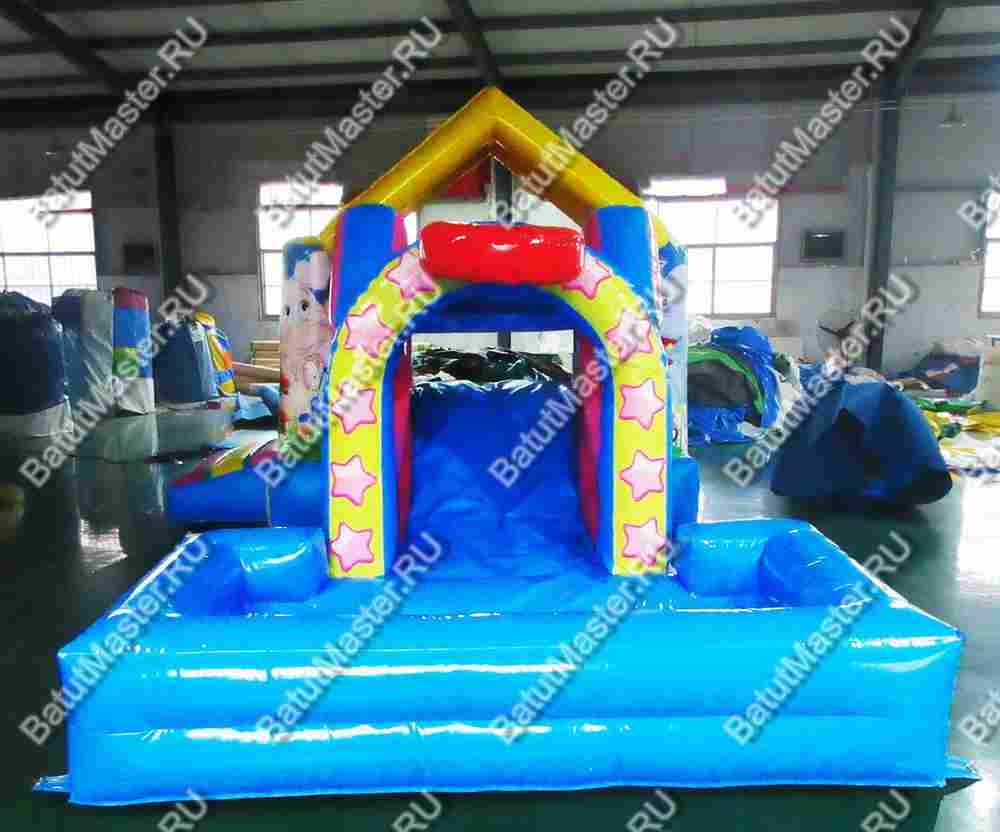 Детский надувной батут "Цирковой слоник"