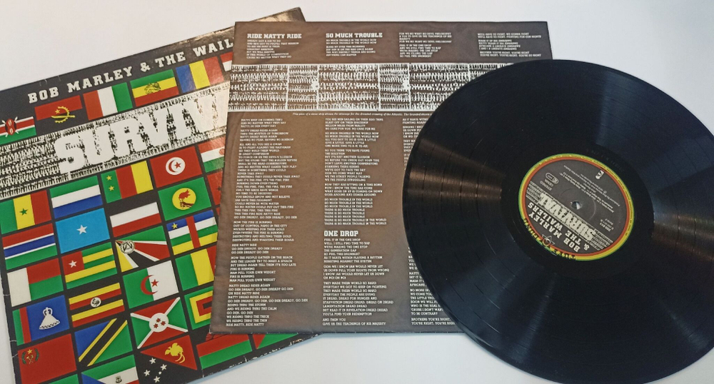 Винтажная виниловая пластинка Bob Marley and The Wailers Survival (Germany 1979)