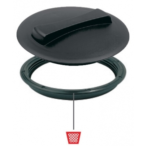 Крышка для емкости D250мм резьбовая без дыхательного клапана пластик Италия ЭкоПром(0кг;) - арт.557345