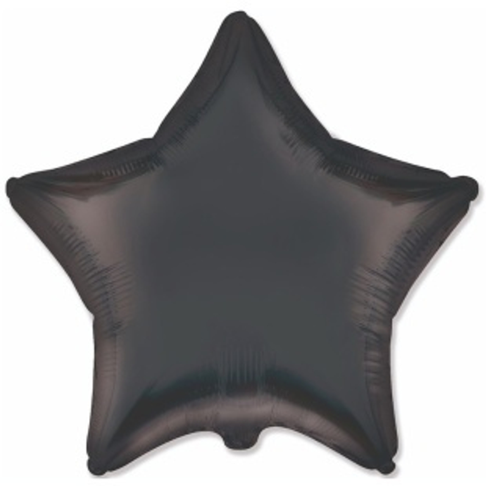 Ф 18'' Звезда Черный Сатин