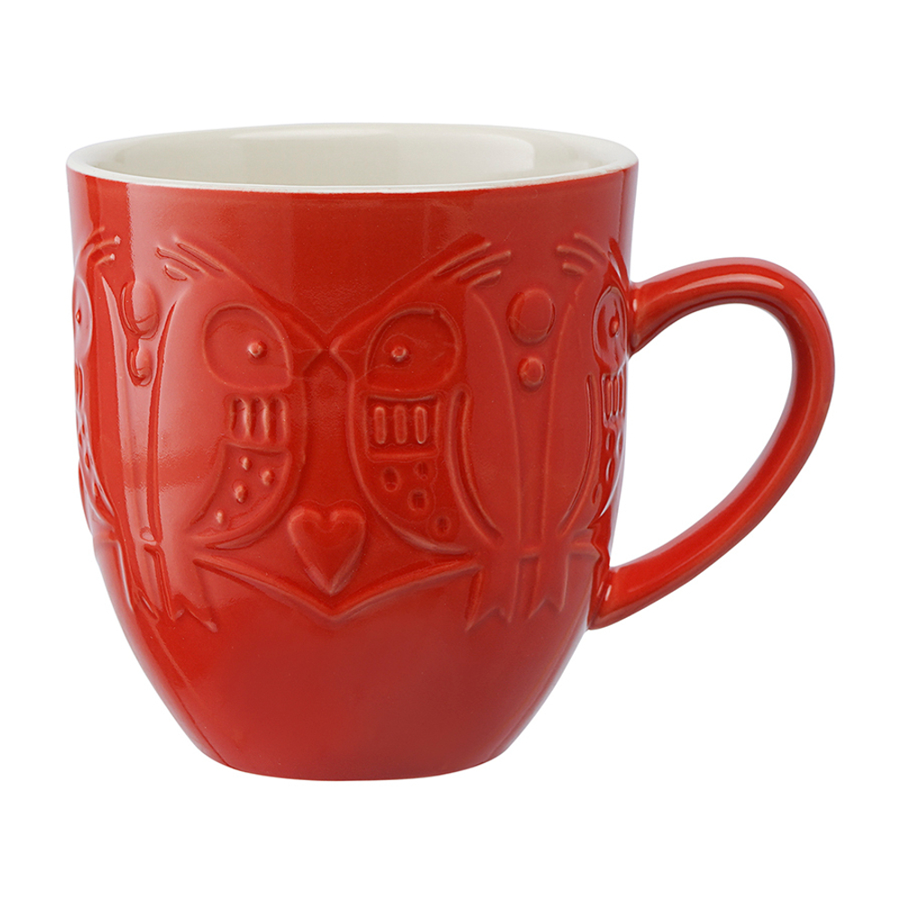 Набор кружек birds of paradise, 500 мл, красные, 2 шт.