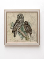 Картины на стену интерьерная на холсте 4 шт, 23*23 см