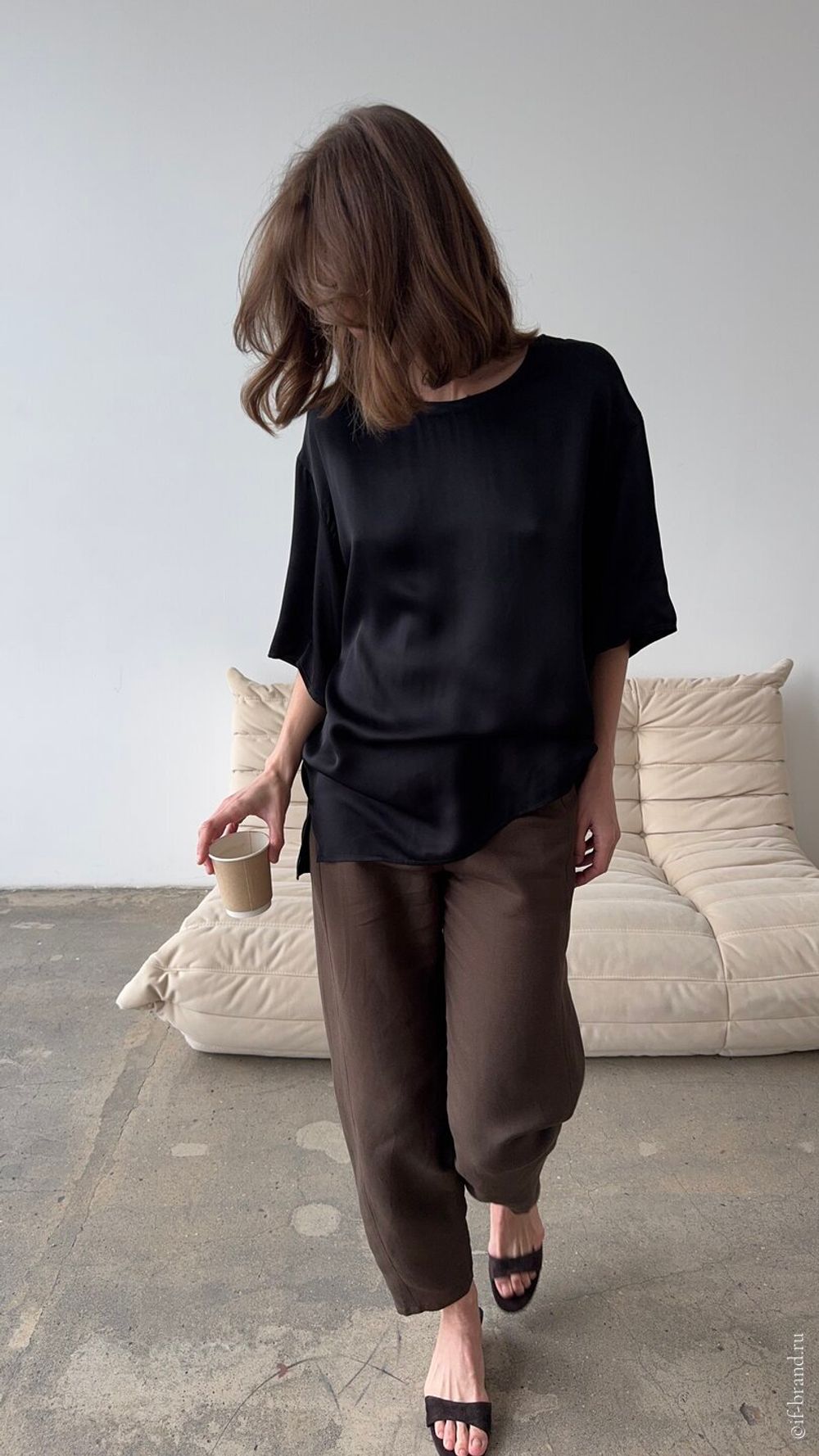 футболка AMI silk