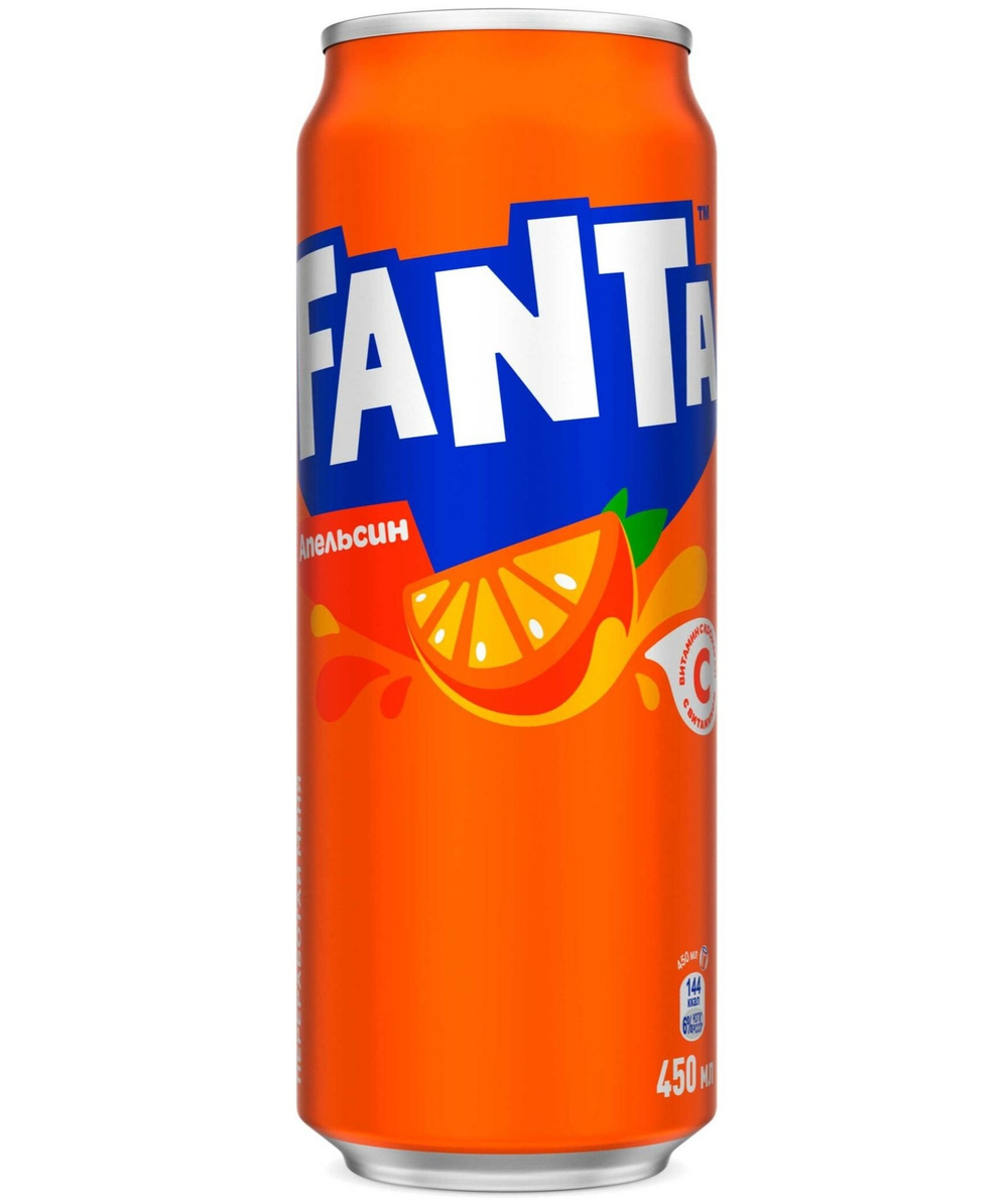 Fanta, in can 0,45 л.