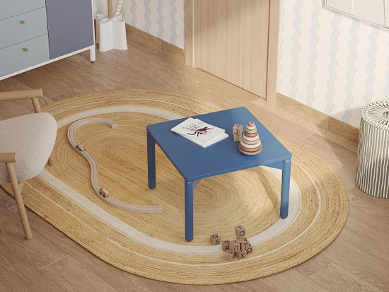 Столик кофейный saga, 75х75 см, синий