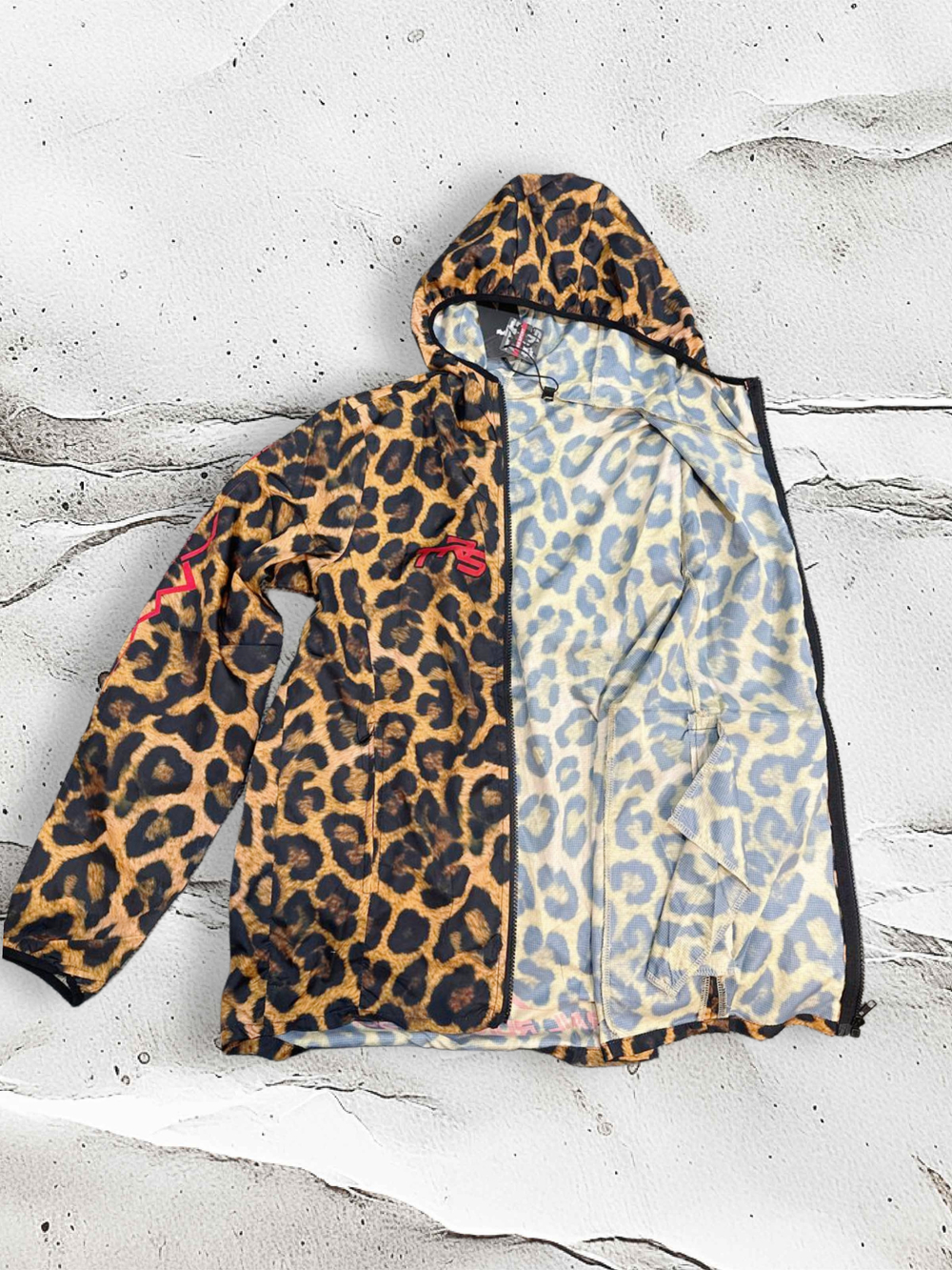 Ветрозащитная куртка для бега TRS Leopard